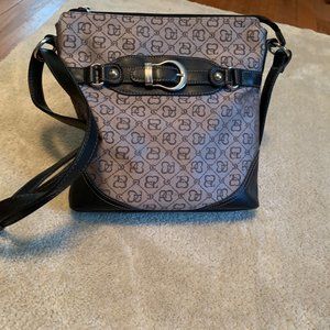Gray Carryland Purse Fabric With Black Trim